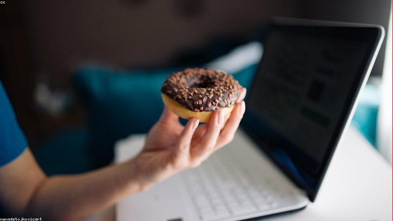 modern home office desk with dual monitors and ergonomic chair