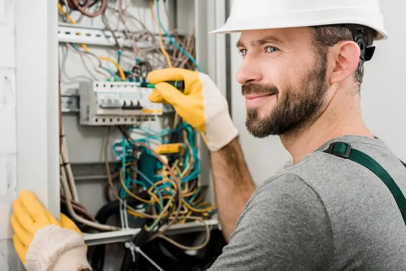 2026 electrician apprentice on job site